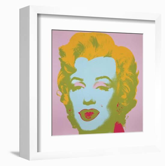 Marilyn Monroe (Marilyn), 1967 (pale pink)-Andy Warhol-Framed Art Print