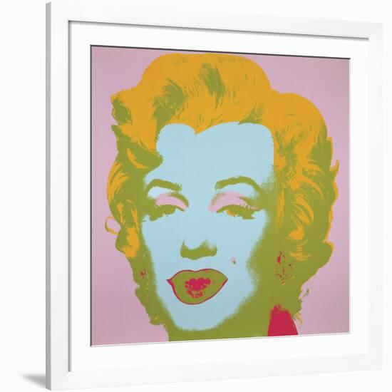 Marilyn Monroe (Marilyn), 1967 (pale pink)-Andy Warhol-Framed Art Print