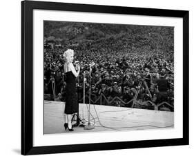 Marilyn Monroe Named "Member of Honour of the 25E Division" on February 16-19, 1954-null-Framed Photo