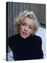 Marilyn Monroe on Patio Outside of Her Home-Alfred Eisenstaedt-Stretched Canvas