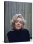 Marilyn Monroe on Patio Outside of Her Home-Alfred Eisenstaedt-Stretched Canvas