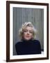 Marilyn Monroe on Patio Outside of Her Home-Alfred Eisenstaedt-Framed Premium Photographic Print