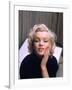 Marilyn Monroe on Patio Outside of Her Home-Alfred Eisenstaedt-Framed Premium Photographic Print