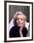 Marilyn Monroe on Patio Outside of Her Home-Alfred Eisenstaedt-Framed Premium Photographic Print