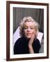 Marilyn Monroe on Patio Outside of Her Home-Alfred Eisenstaedt-Framed Premium Photographic Print