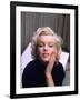 Marilyn Monroe on Patio Outside of Her Home-Alfred Eisenstaedt-Framed Premium Photographic Print