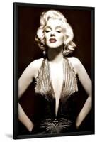 Marilyn Monroe- Poised in Sepia-null-Lamina Framed Poster