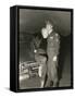 Marilyn Monroe Poses with a U.S. Soldier in Korean During Her USO Tour-null-Framed Stretched Canvas