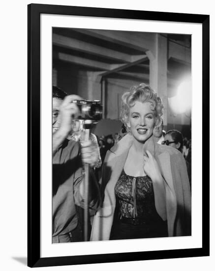 Marilyn Monroe, Print from the Archives of 'Silver Screen' Magazine-null-Framed Photographic Print