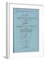 Marilyn Monroe's Final Draft Script for Her Last and Unfinished Film 'Something's Got to Give'-null-Framed Giclee Print