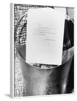 Marilyn Monroe Sending Beer to News Reporters-null-Framed Photographic Print