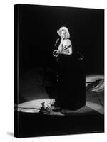 Marilyn Monroe Singing "Happy Birthday" at Democratic Rally for President John F Kennedy's Birthday-Yale Joel-Stretched Canvas