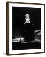 Marilyn Monroe Singing "Happy Birthday" at Democratic Rally for President John F Kennedy's Birthday-Yale Joel-Framed Premium Photographic Print