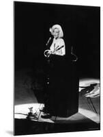 Marilyn Monroe Singing "Happy Birthday" at Democratic Rally for President John F Kennedy's Birthday-Yale Joel-Mounted Premium Photographic Print