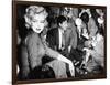 Marilyn Monroe Surronded by Photographers C. 1955-null-Framed Photo