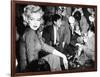 Marilyn Monroe Surronded by Photographers C. 1955-null-Framed Photo