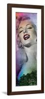 Marilyn Monroe- Text Slim Poster-null-Framed Poster