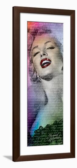 Marilyn Monroe- Text Slim Poster-null-Framed Poster