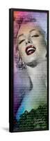 Marilyn Monroe- Text Slim Poster-null-Framed Poster