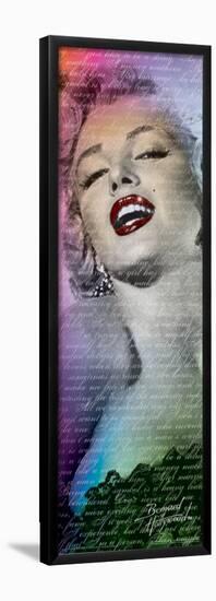 Marilyn Monroe- Text Slim Poster-null-Framed Poster