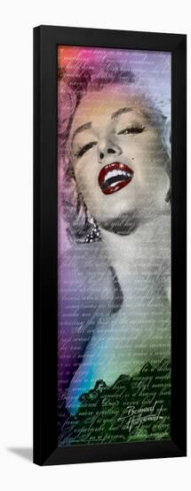 Marilyn Monroe- Text Slim Poster-null-Framed Poster