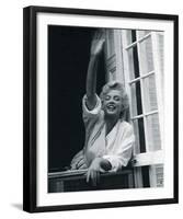 Marilyn Monroe V-British Pathe-Framed Giclee Print