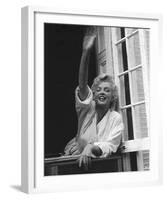 Marilyn Monroe V-British Pathe-Framed Art Print