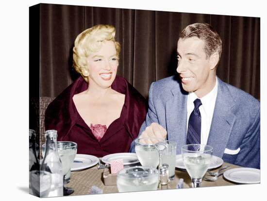 Marilyn Monroe with her second husband, Joe DiMaggio, 1954-null-Stretched Canvas