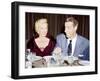 Marilyn Monroe with her second husband, Joe DiMaggio, 1954-null-Framed Photo
