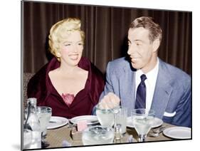 Marilyn Monroe with her second husband, Joe DiMaggio, 1954-null-Mounted Photo