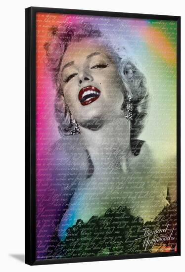 Marilyn Monroe Words-null-Framed Poster