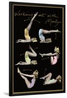 Marilyn Monroe (Working Out) Movie Poster Print-null-Lamina Framed Poster