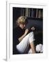 Marilyn Monroe Writing at Home-Alfred Eisenstaedt-Framed Premium Photographic Print