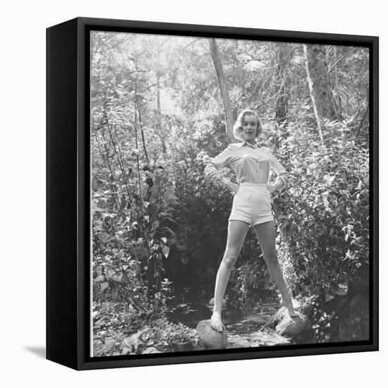 Marilyn Monroe-Ed Clark-Framed Stretched Canvas