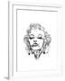 Marilyn Monroe-Octavian Mielu-Framed Art Print