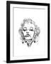 Marilyn Monroe-Octavian Mielu-Framed Art Print