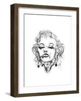 Marilyn Monroe-Octavian Mielu-Framed Art Print