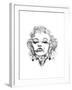 Marilyn Monroe-Octavian Mielu-Framed Art Print