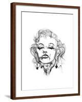 Marilyn Monroe-Octavian Mielu-Framed Art Print