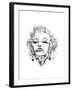 Marilyn Monroe-Octavian Mielu-Framed Art Print