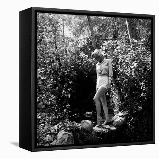 Marilyn Monroe-Ed Clark-Framed Stretched Canvas