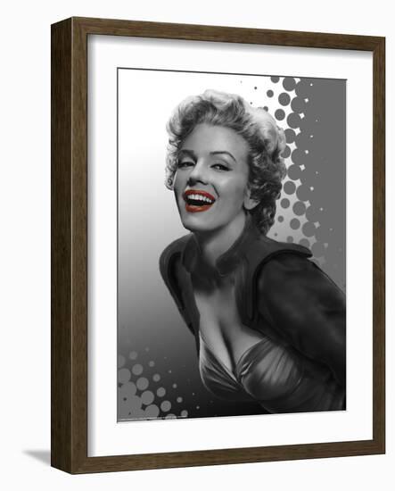 Marilyn Red Dots-Consani Chris-Framed Art Print