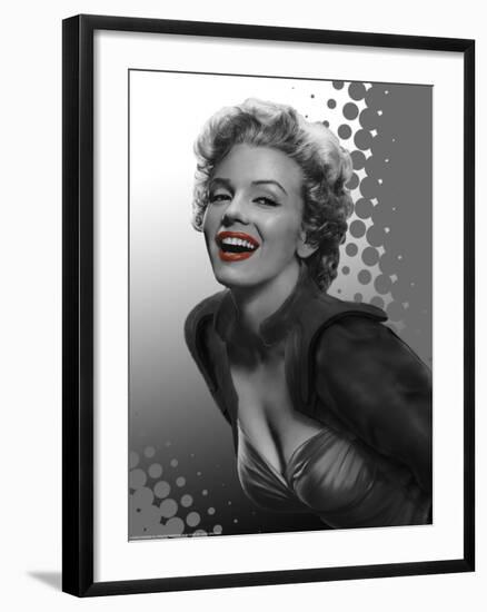 Marilyn Red Dots-Consani Chris-Framed Art Print