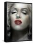 Marilyn: Red Lips-Shen-Framed Stretched Canvas