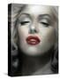 Marilyn: Red Lips-Shen-Stretched Canvas