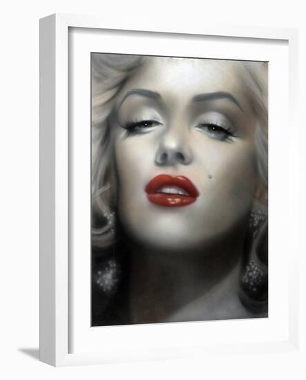 Marilyn: Red Lips-Shen-Framed Art Print