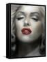 Marilyn: Red Lips-Shen-Framed Stretched Canvas