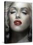 Marilyn: Red Lips-Shen-Stretched Canvas