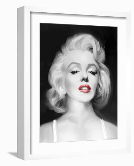 Marilyn's Gaze-Jerry Michaels-Framed Art Print