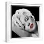 Marilyn's Lips-Jerry Michaels-Framed Art Print